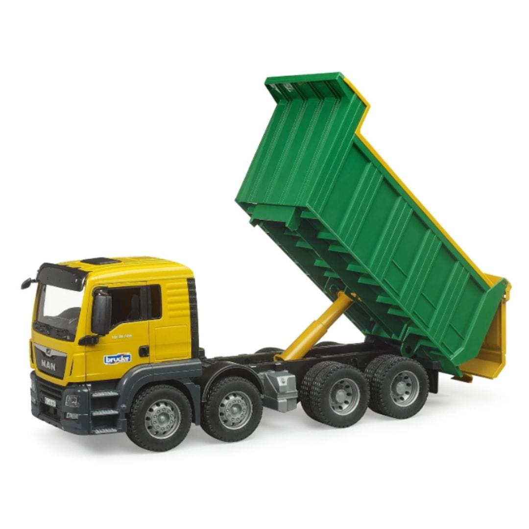 BRUDER Camión Camión MAN TGS Volquete 03766 Escala 1:16 - BRUDER BRU03766