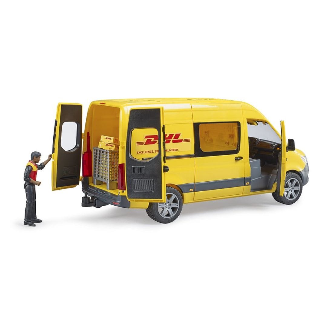 BRUDER Otros transportes Mercedez Benz sprinter DHL con conductor Escala 1:16- BRUDER BRU02671