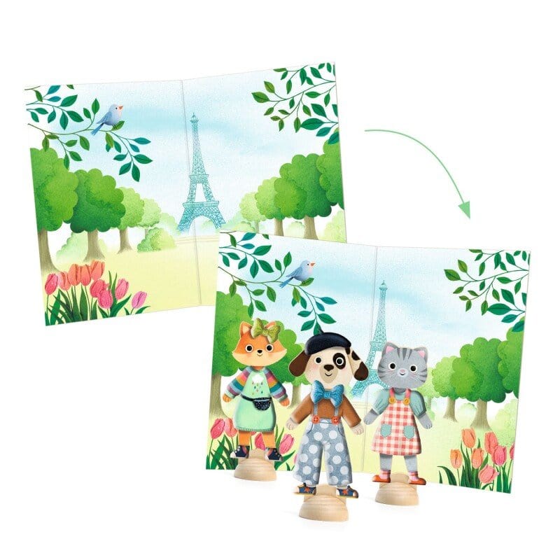 Design By Djeco Arte / Manualidades Juego de collage Bonjour Paris - Design By Djeco DJ09849