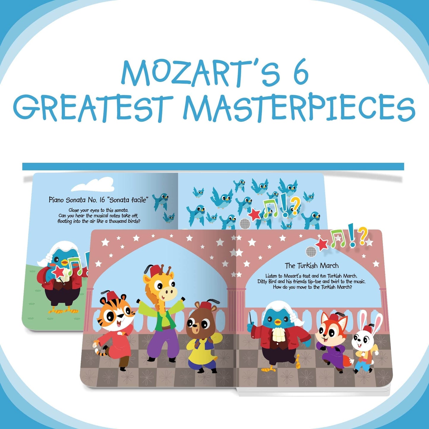 Ditty Bird Libros Libro Interactivo Musical Music of Mozart DI036