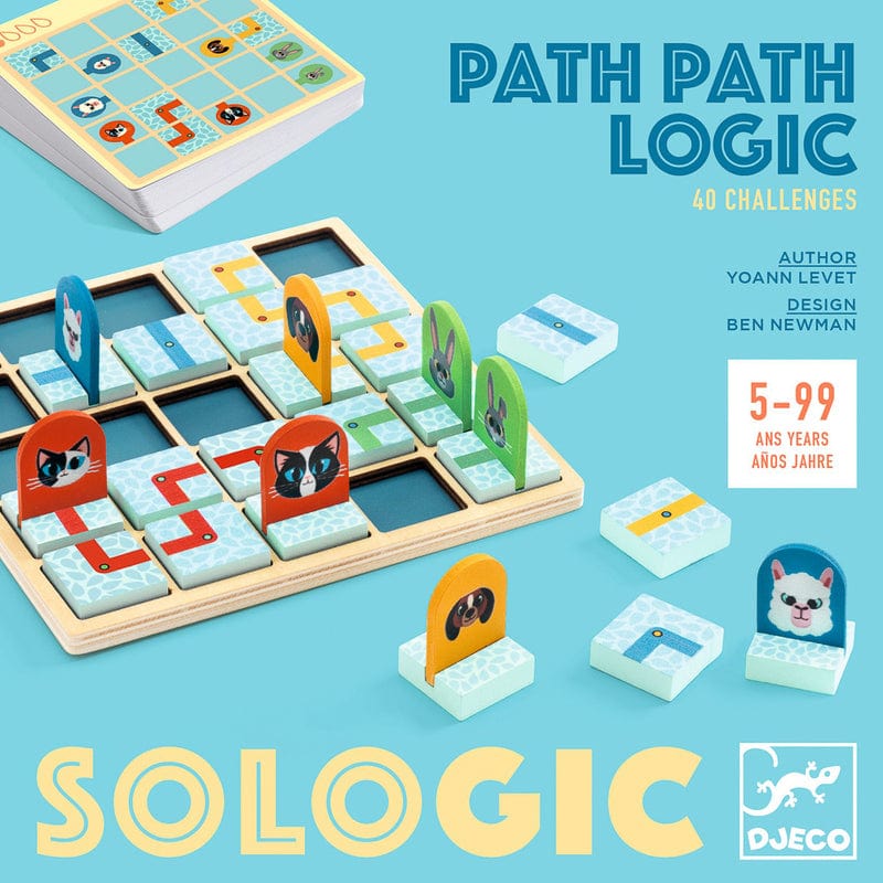 DJECO Juegos de memoria y lógica Juego de Lógica Path Path Logic - Djeco DJ00811
