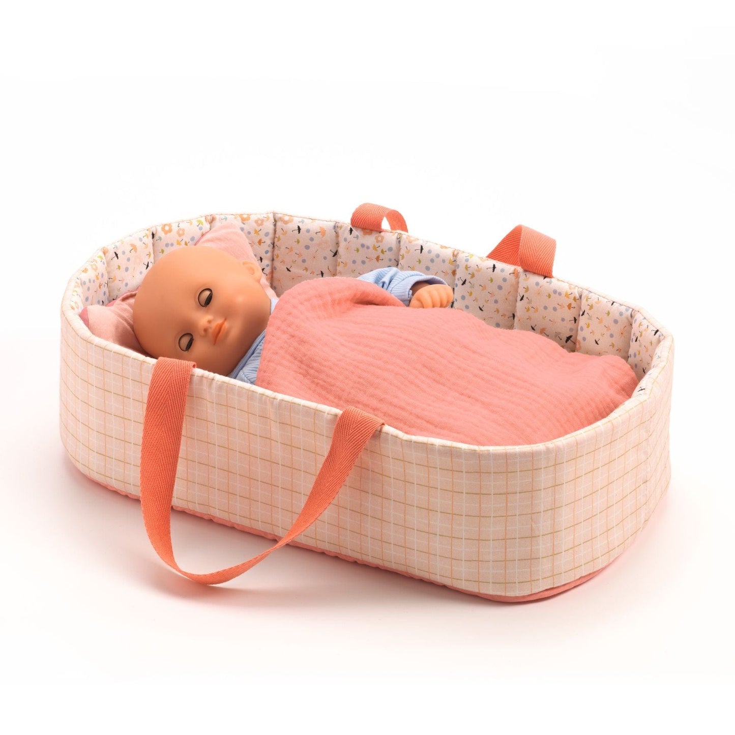 DJECO Juegos de roles Bassinet Líneas Rosas para muñecas pomea DJ07844