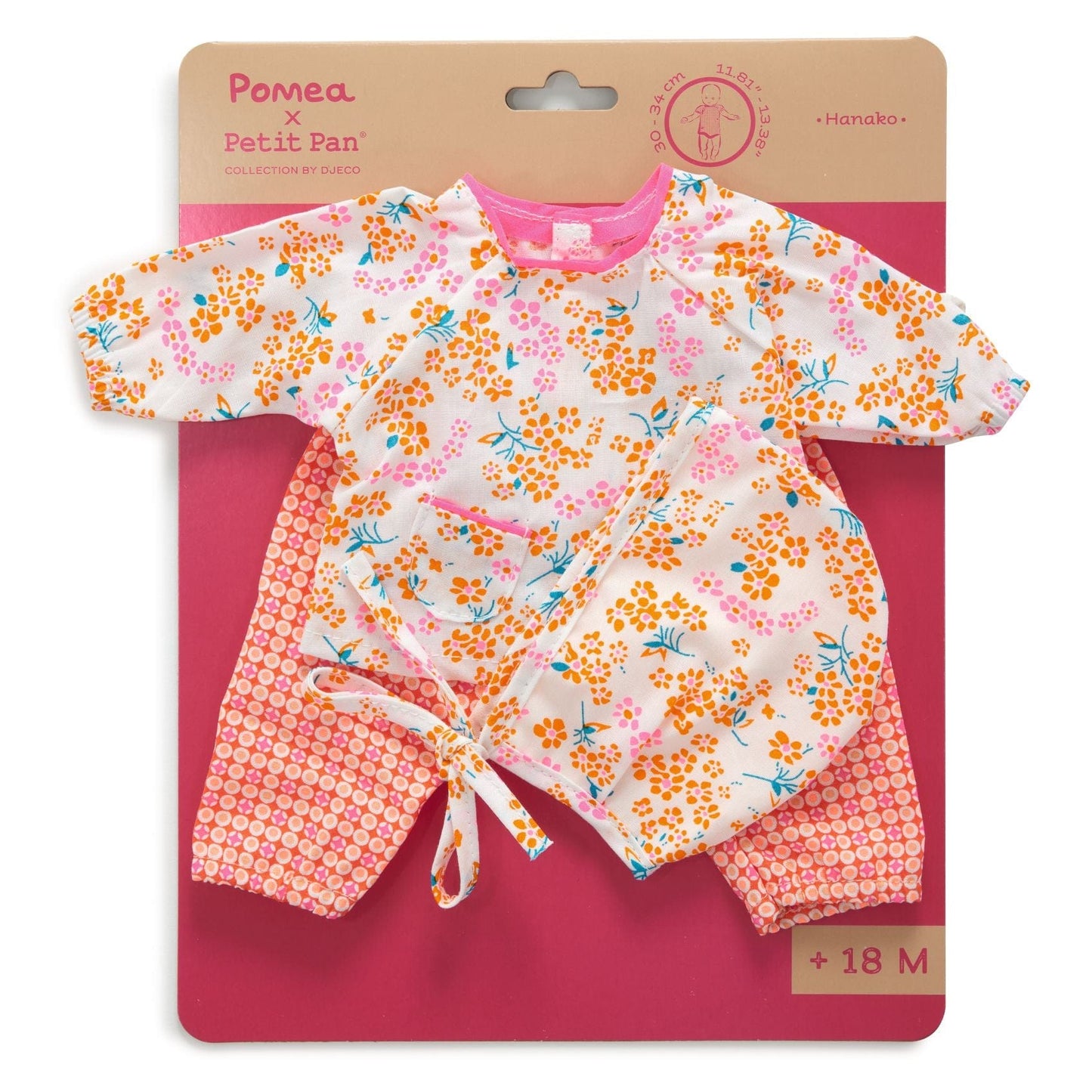 DJECO Muñec@s Conjunto Para Muñecas Pomea - Hanako Petit Pan DJ07754