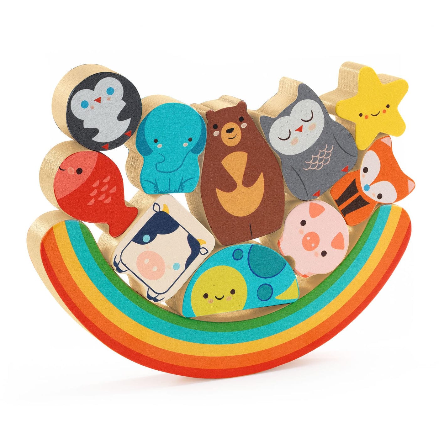 DJECO Puzzles y encajes Puzzle Puzz & Boom Rainbow 11 piezas - Djeco DJ01076