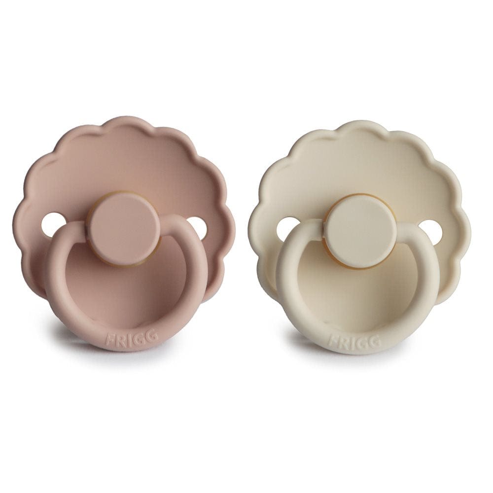 Frigg Chupete Chupete Redondo de Caucho Natural X2 Daisy Talla 1 Blush / Cream - Frigg FRI76221414
