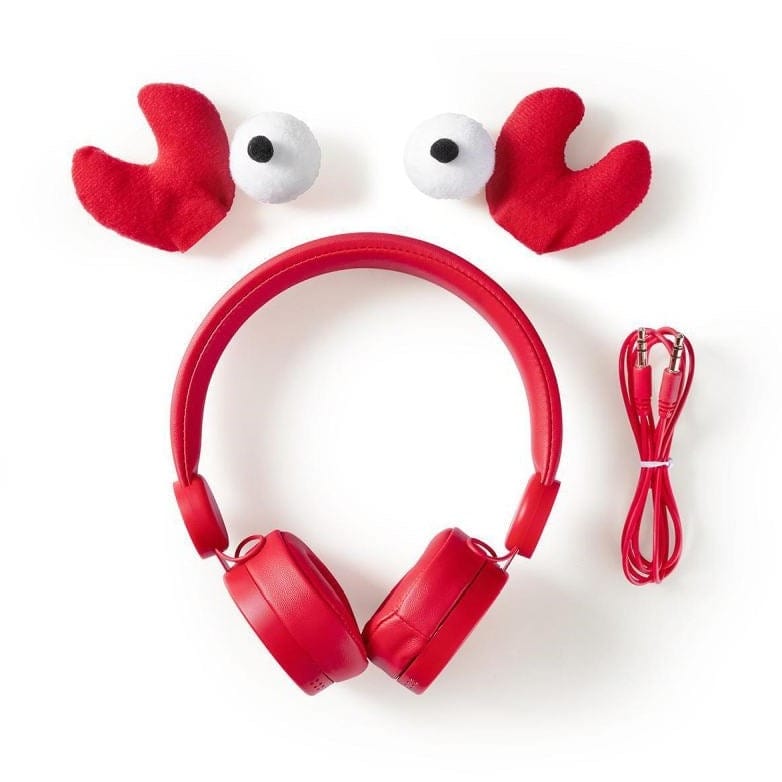 Kidywolf Accesorios Auriculares para niños Cangrejo Rojo KIDYEARS-CRA