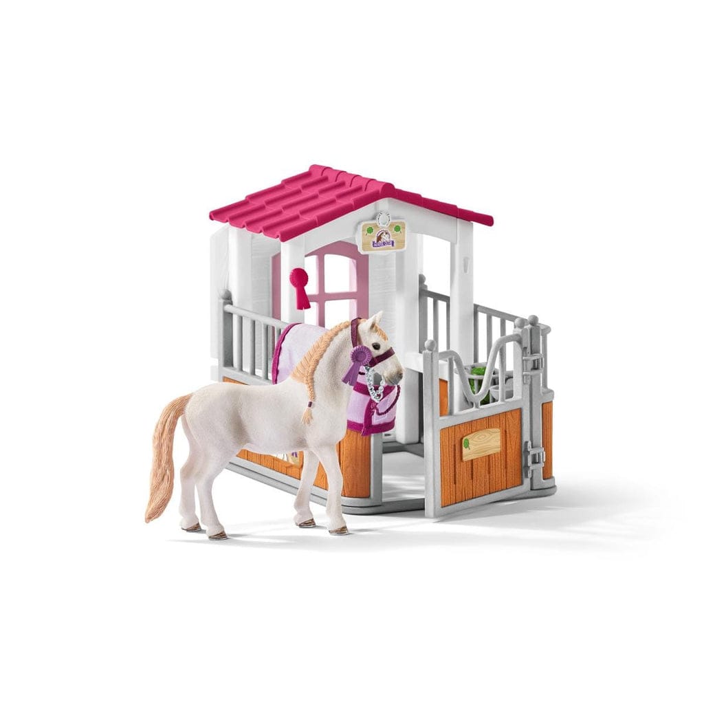 Schleich Animales y Dinosaurios Box para caballos con yegua lusitana coleccionable - Schleich SCH42368