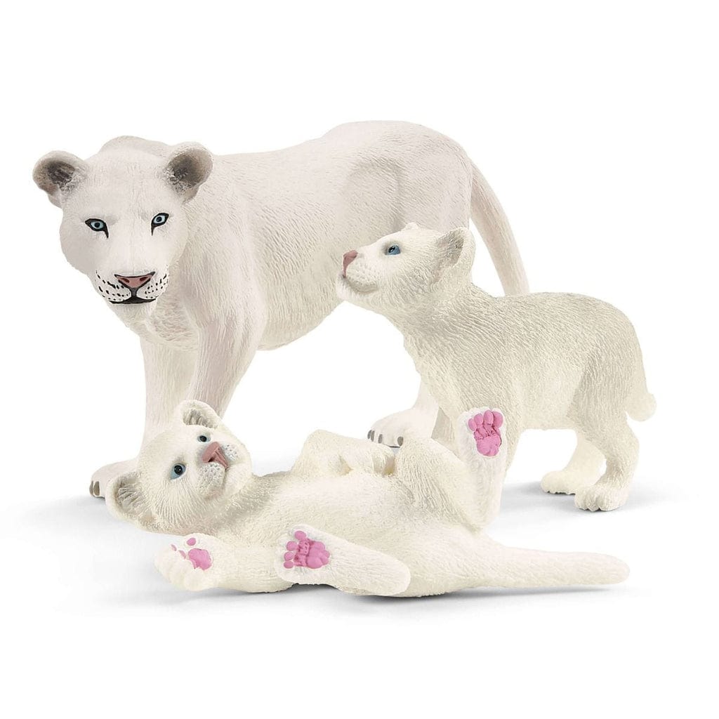 Schleich Animales y Dinosaurios Madre Leona blanca con cachorros - Schleich SCH42505