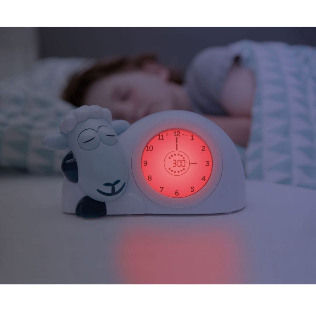 Zazu Luz Nocturna / Espantacuco Luz nocturna con reloj educador de sueño sam la oveja gris - Zazu ZA-SAM-01