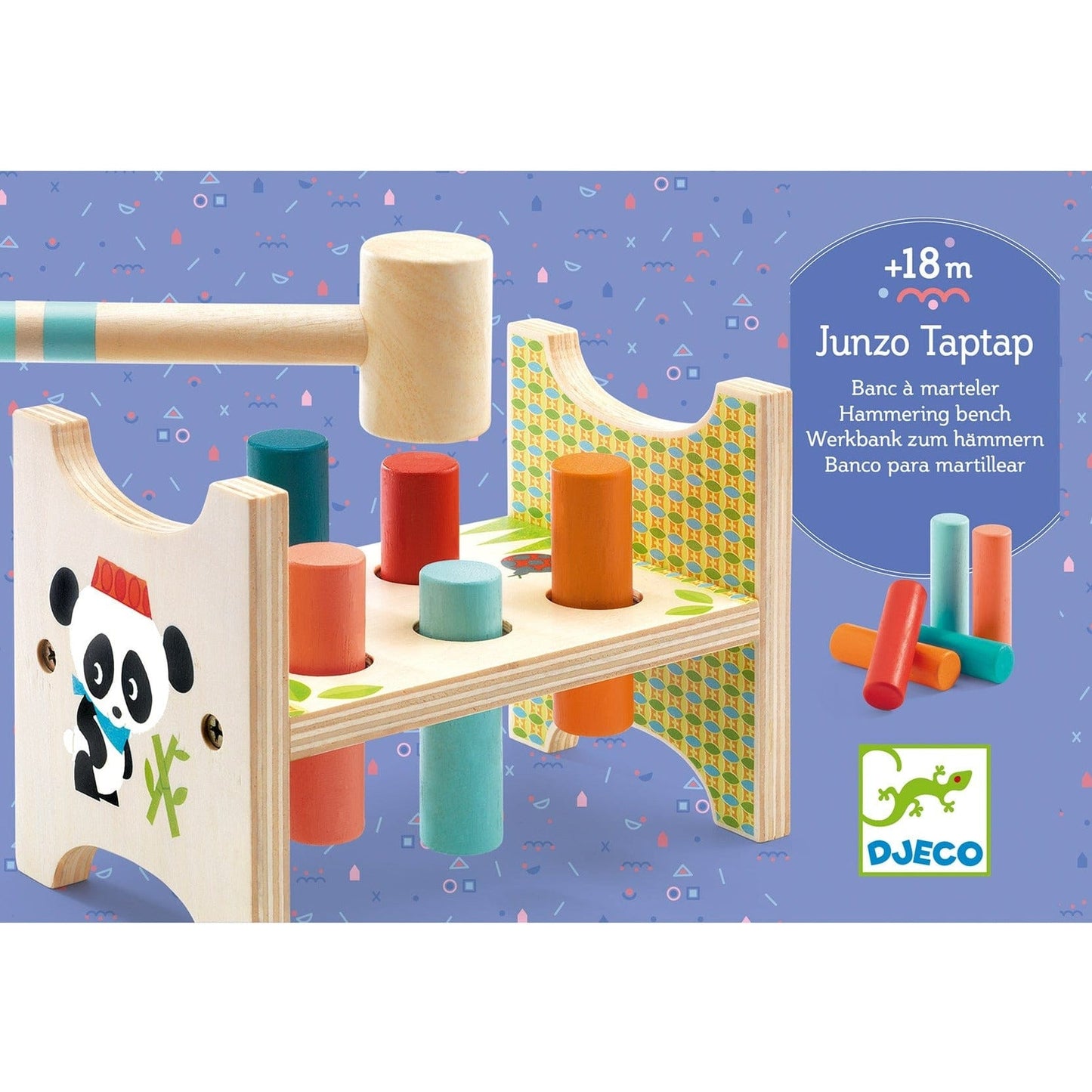 DJECO Destreza y Habilidades Juego de Madera Junzo Taptap DJ06441