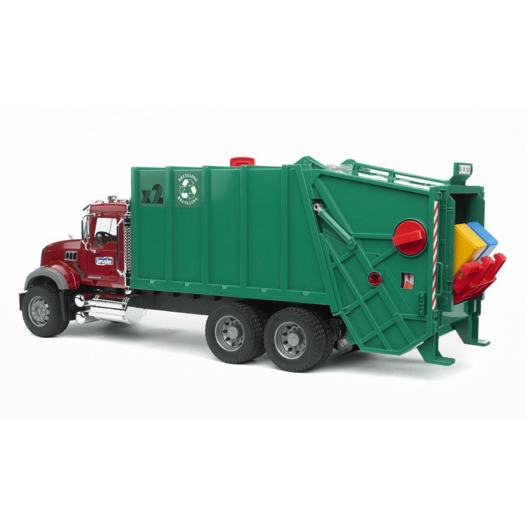 BRUDER Transportes Camión basura MACK Granite 02812 - Escala 1:16- BRUDER BRU02812