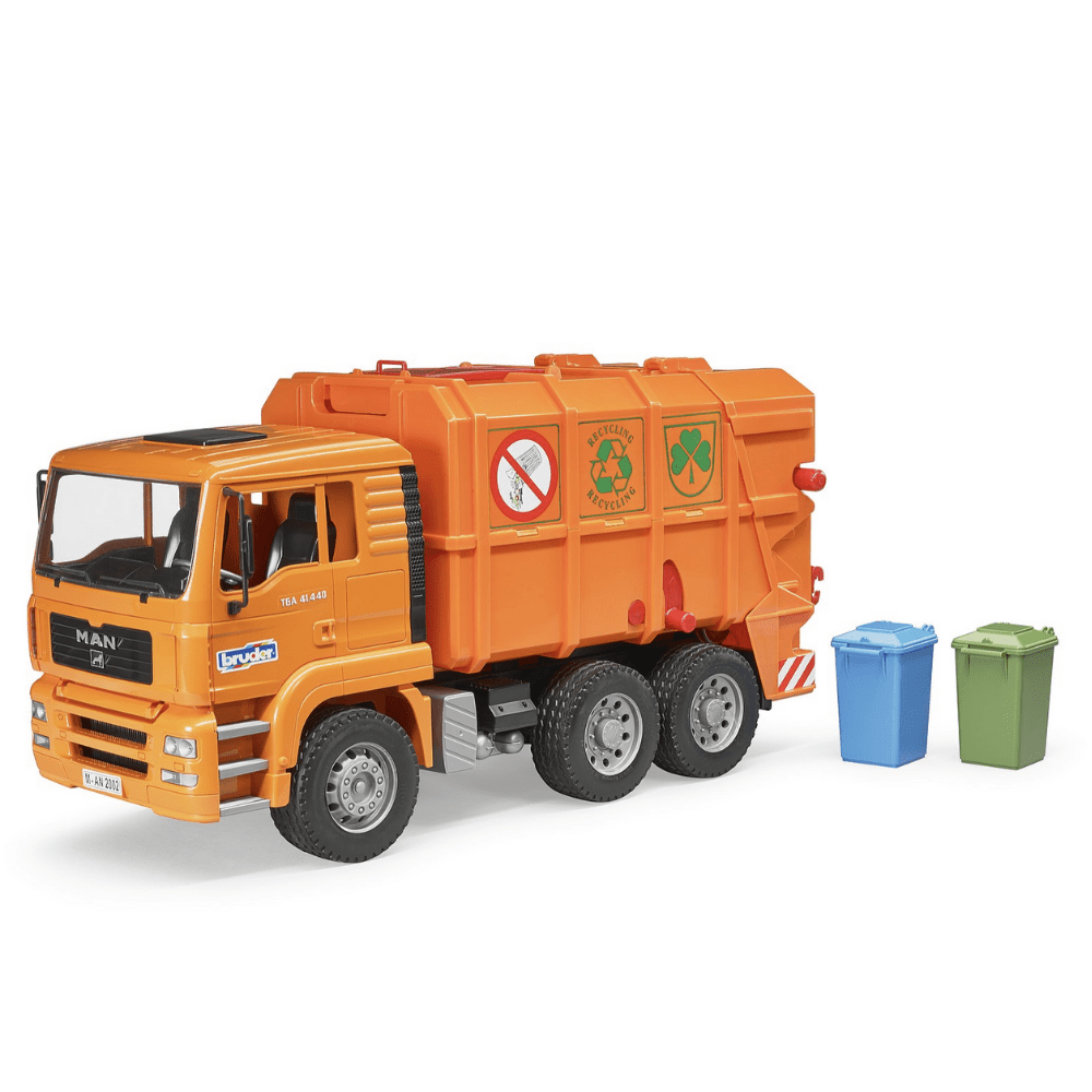 BRUDER Transportes Camión basura MAN TGA 02760- Escala 1:16- BRUDER BRU02760