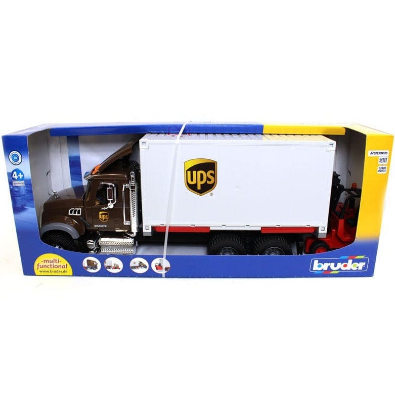 BRUDER Transportes Camión de logística Scania + montacargas 03581 - Escala 1:16- BRUDER BRU03581