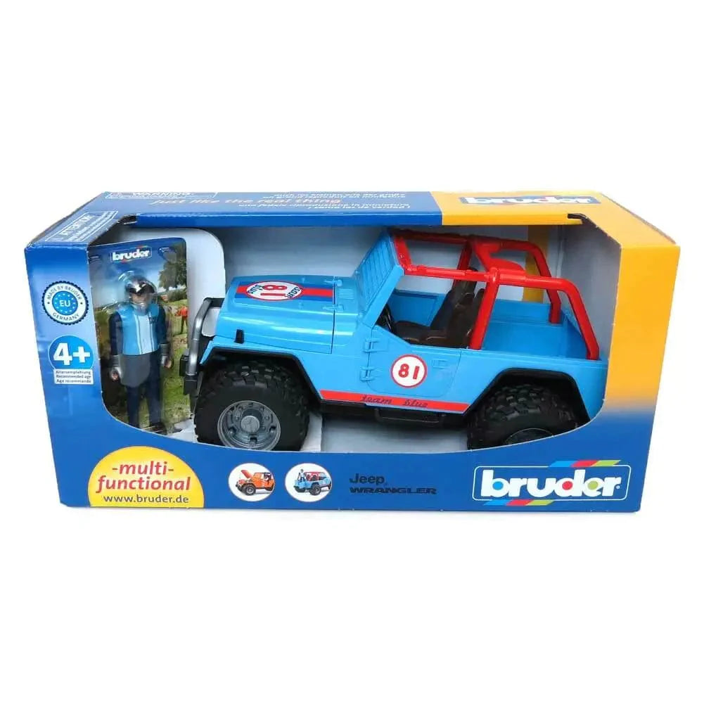 BRUDER Transportes Jeep Cross Country Racer azul con conductor 02541 Escala 1:16- BRUDER BRU02541