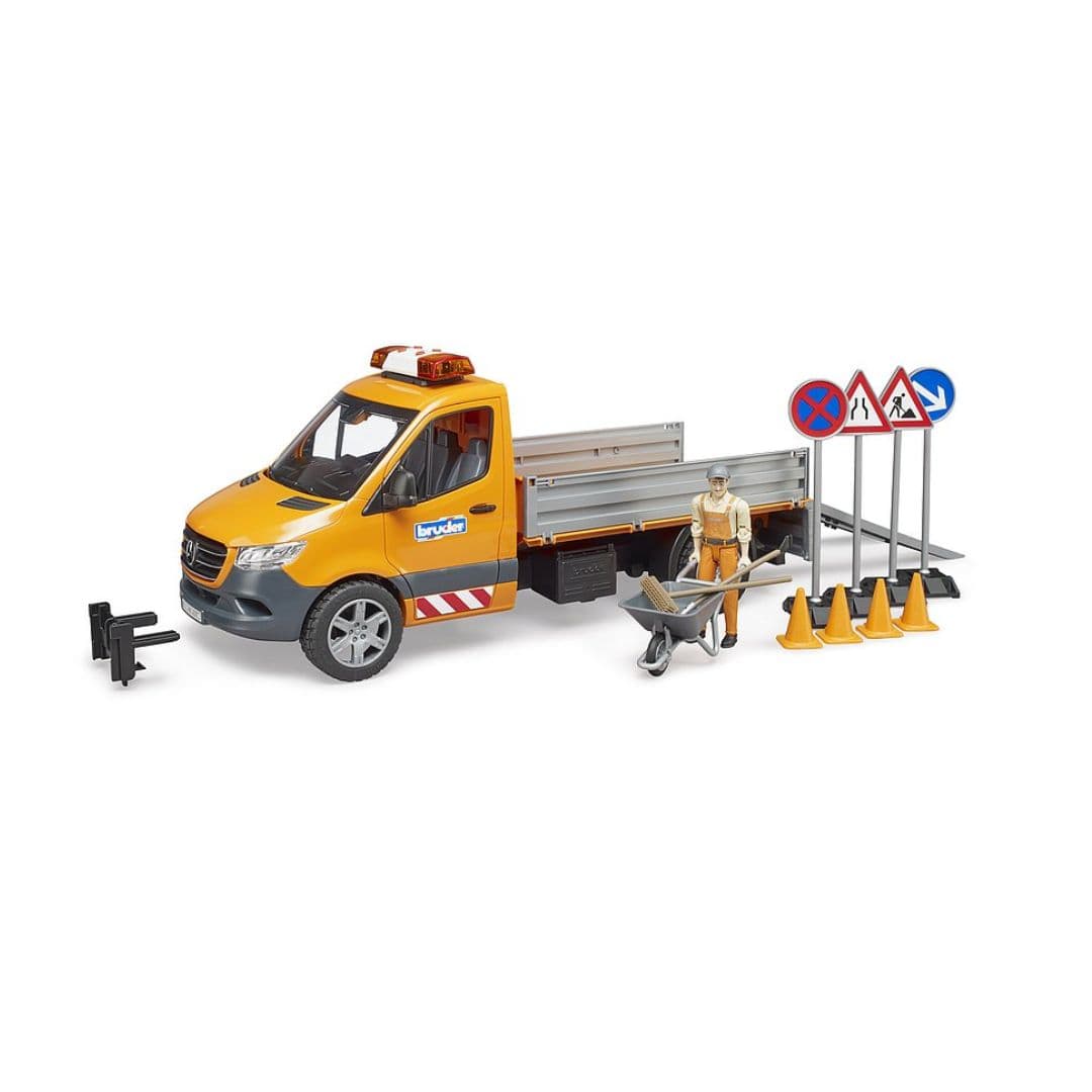BRUDER Transportes MB Sprinter Municipal con conductor 02677 - Escala 1:16 BRU02677