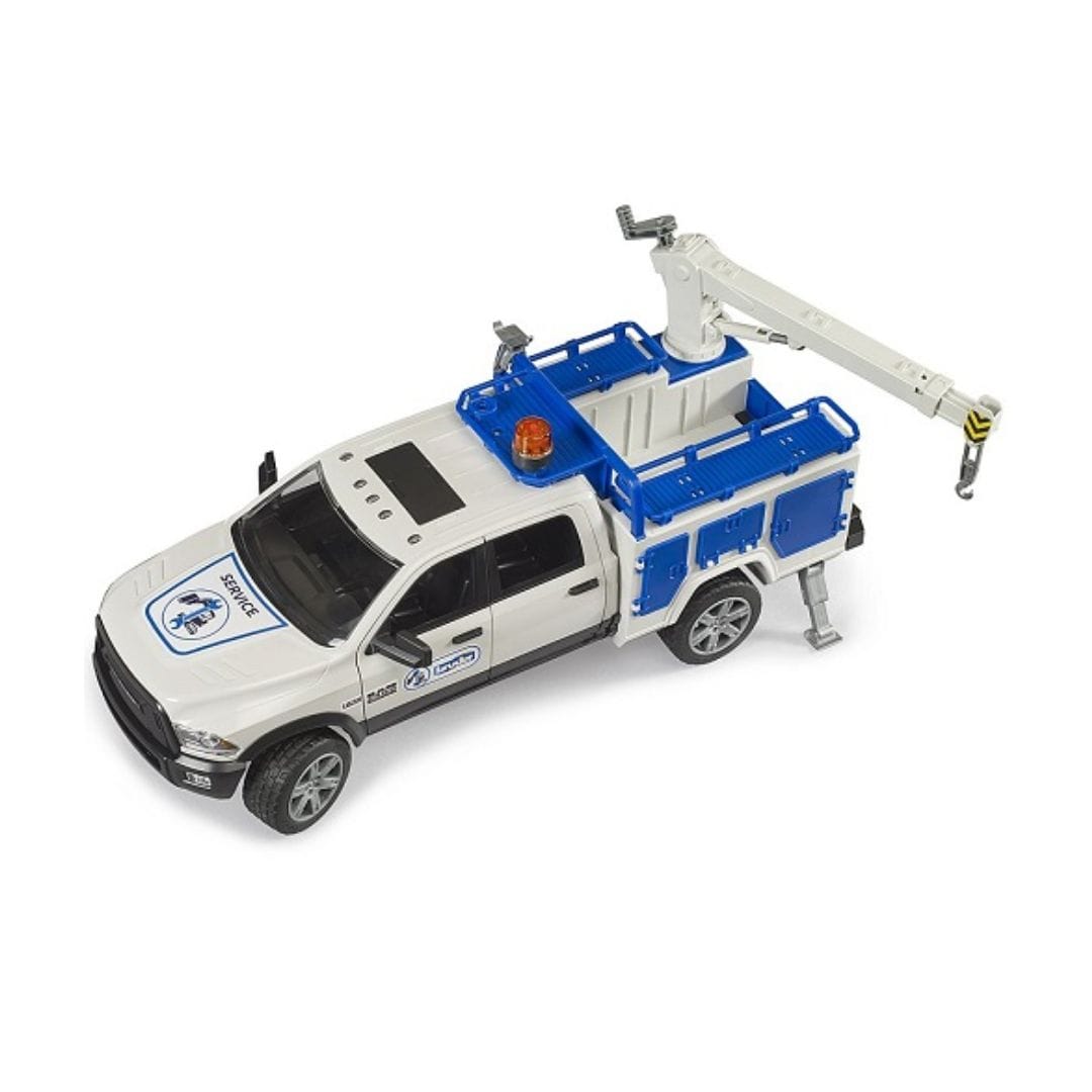 BRUDER Transportes RAM 2500 Service truck con luz giratoria 02509- Escala 1:16 BRU02509