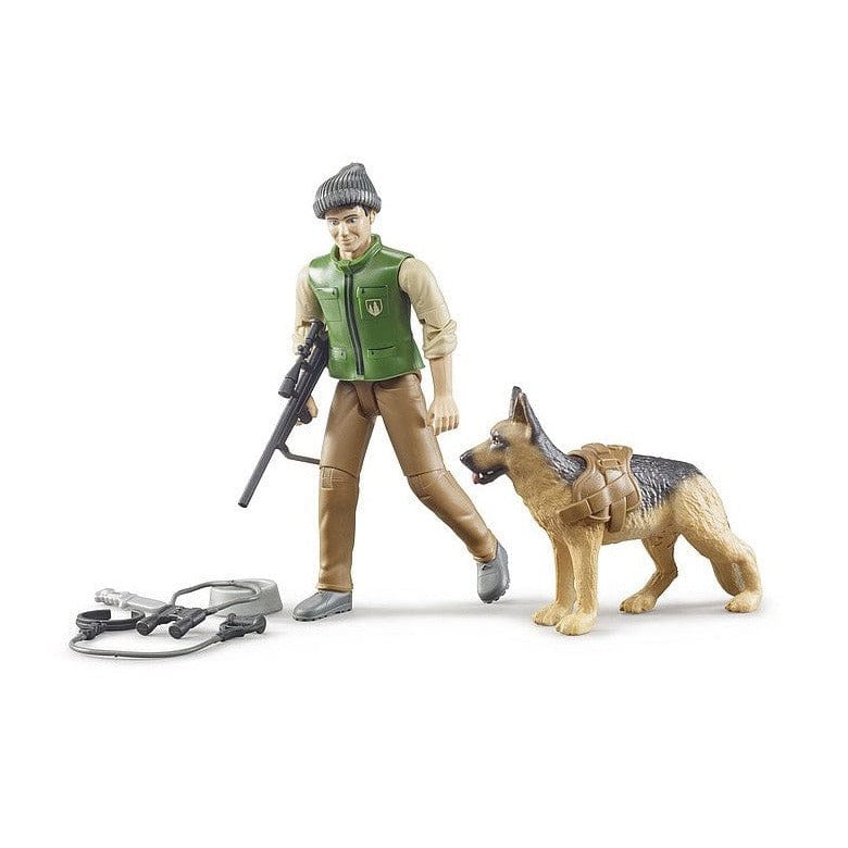 BRUDER Transportes Silvicultor Con Perro + Equipo 62660 - Escala 1:16- BRUDER BRU62660