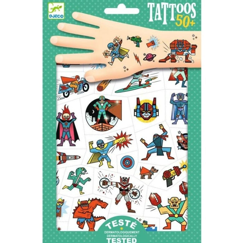 Design By Djeco Accesorios Tatuajes Temporales Héroes vs Villanos DJ09614