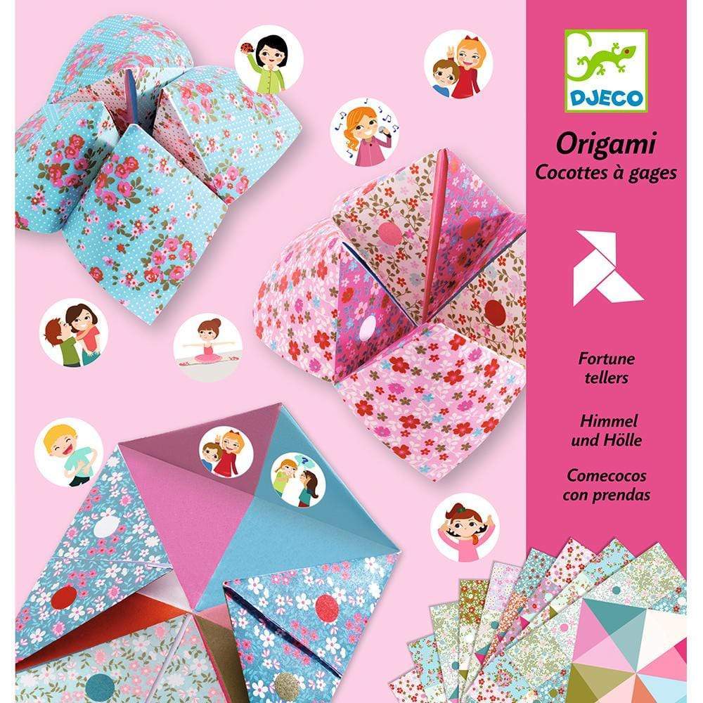 Design By Djeco Arte y Manualidades +5 Set de Origami Adivinos DJ08773