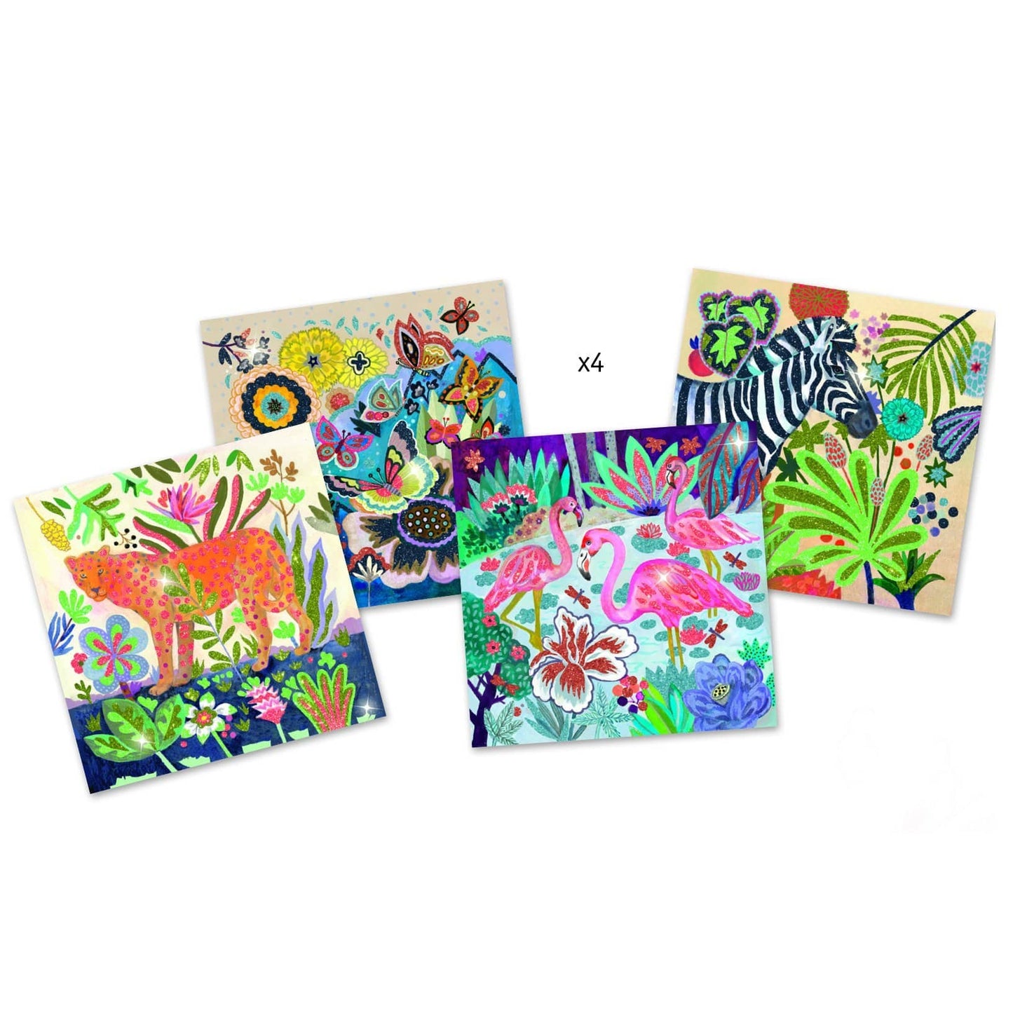 Design By Djeco Arte y Manualidades +7 Cuadros de escarcha Trópico DJ09509