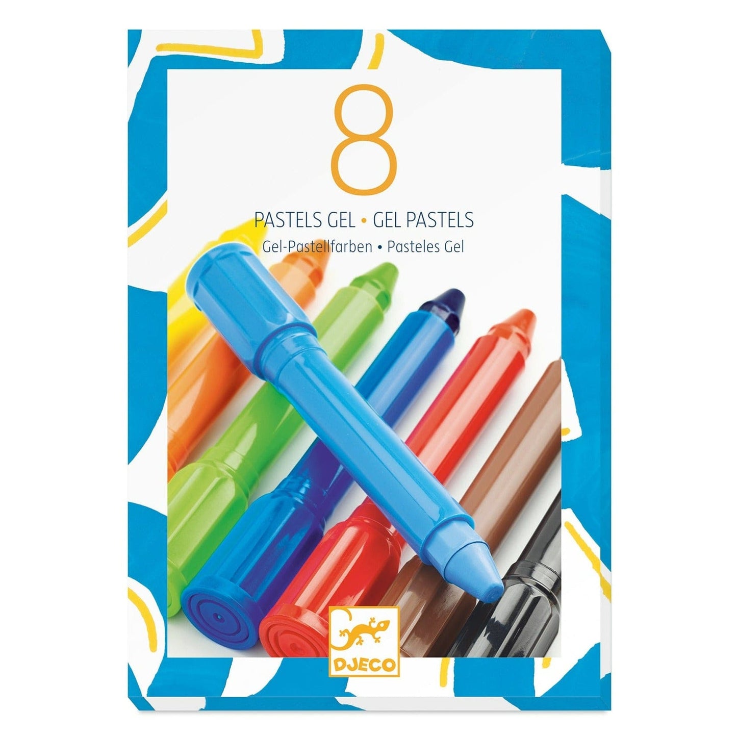 Design By Djeco Arte y manualidades 8 Lápices Gel Pasteles DJ08812