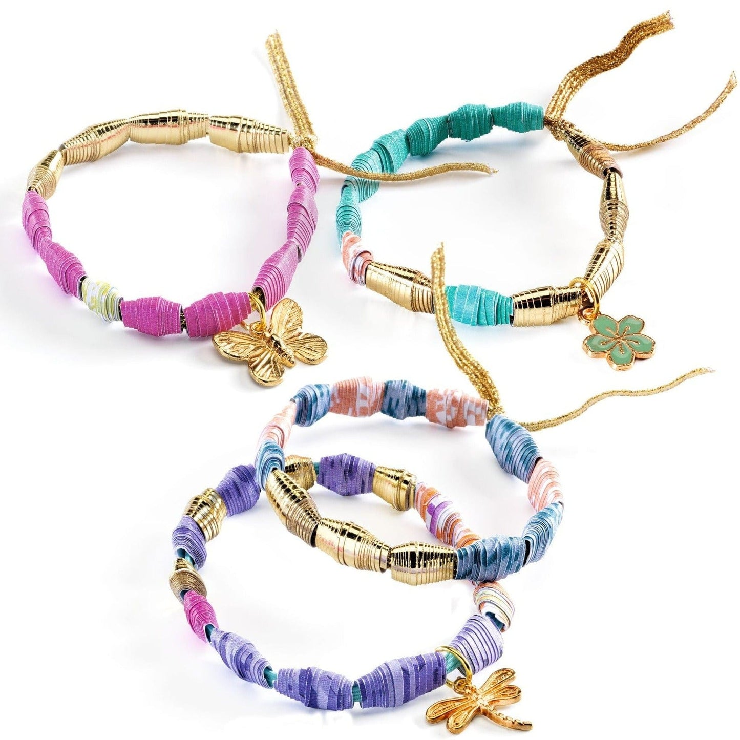 Design By Djeco Arte y Manualidades Hazlo Tú Mismo - Pulseras Elegantes y Doradas DJ07972