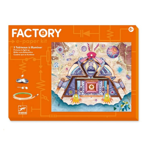 Design By Djeco Arte y Manualidades Kit de papel electrónico Odyssey Factory DJ09310