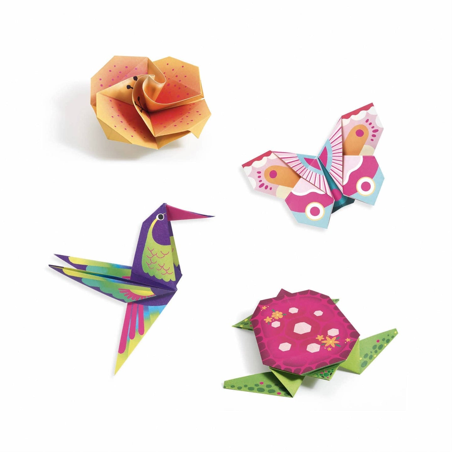 Design By Djeco Arte y Manualidades Set de Origami Tropics DJ08754