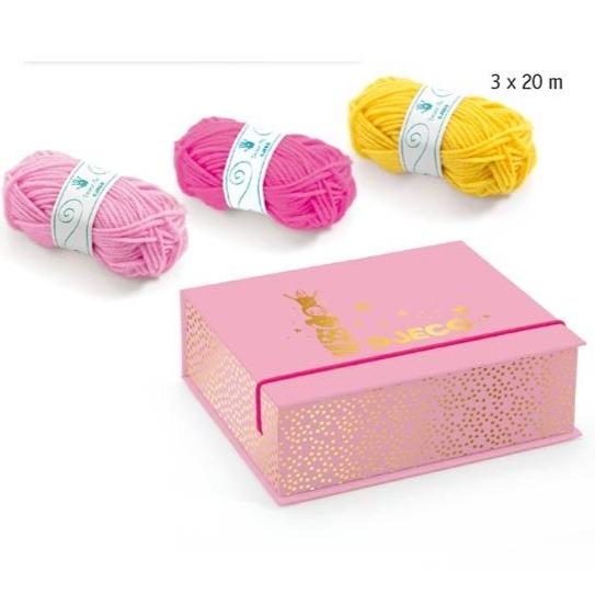 Design By Djeco Arte y Manualidades Set para tejer Princess French Knitting DJ09834