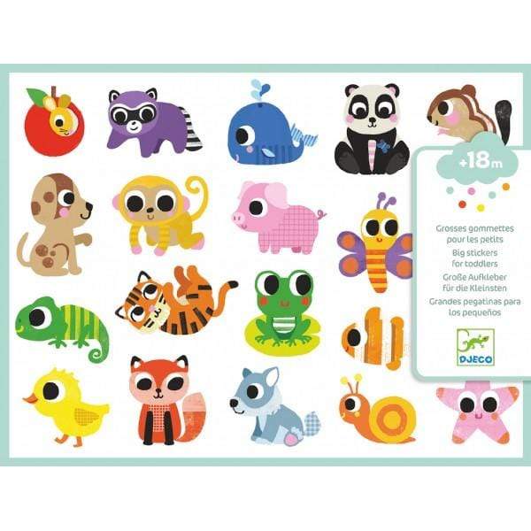 Design By Djeco Arte y Manualidades Stickers de Animales Bebés DJ09084