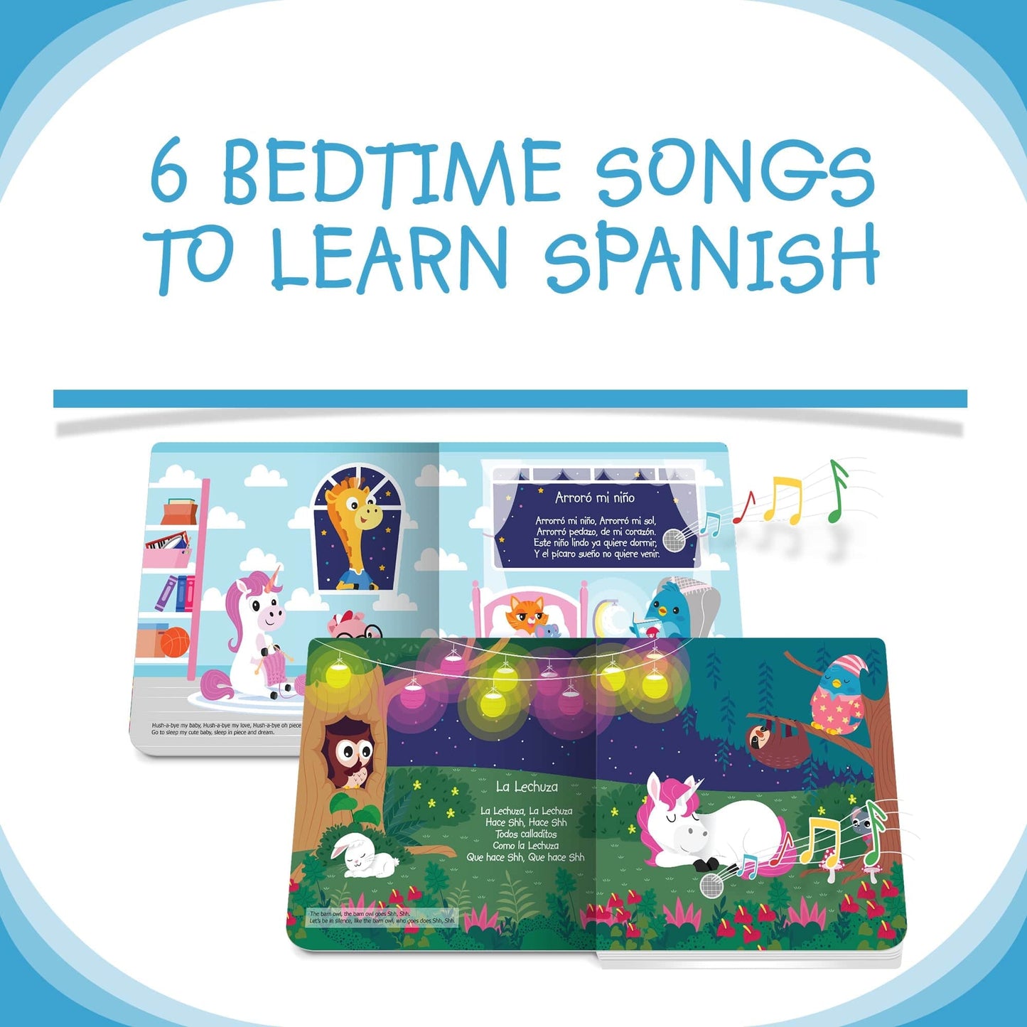 Ditty Bird Libros Libro Interactivo Canciones de Cuna en español DI022