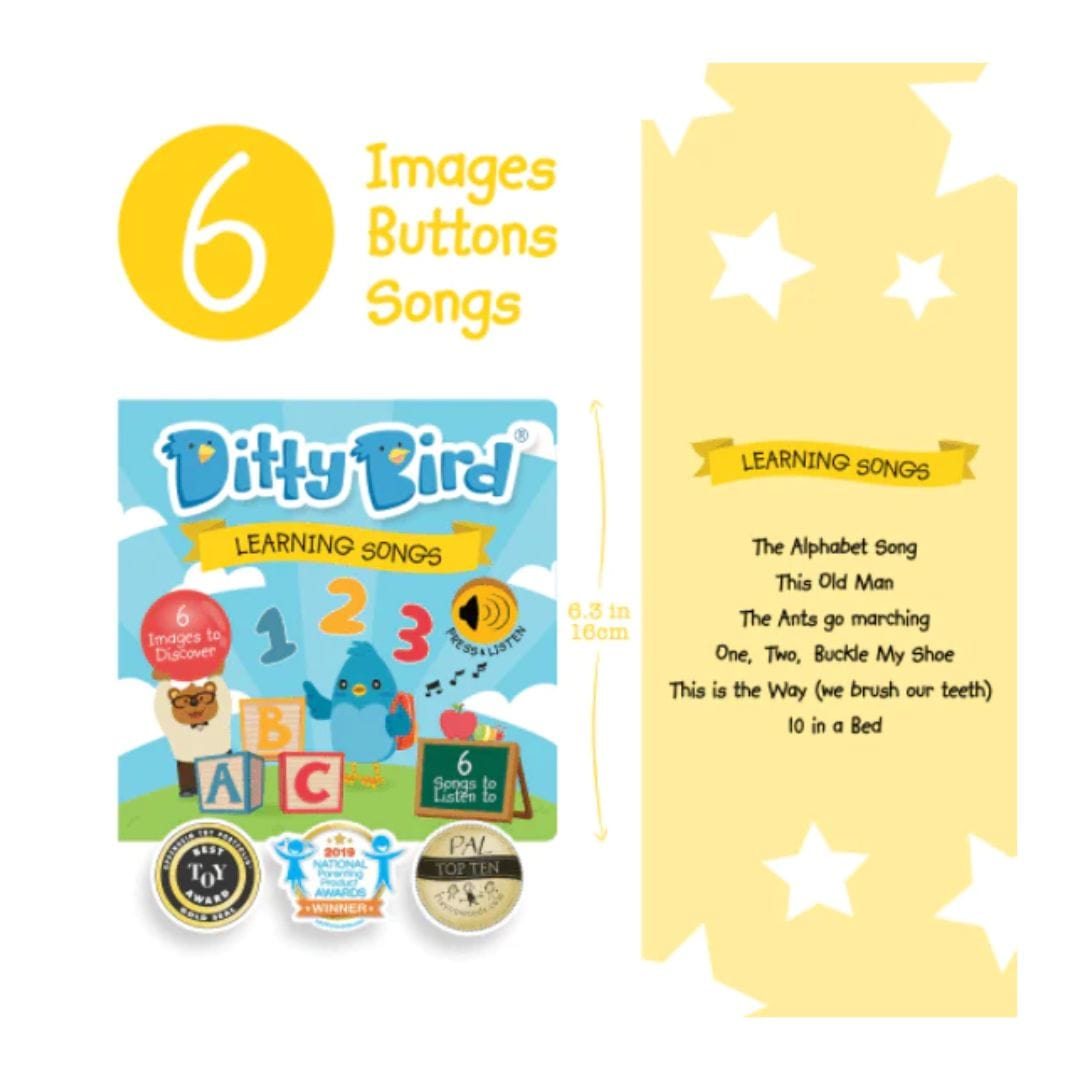 Ditty Bird Libros Libro Interactivo Musical Learning Songs DI003