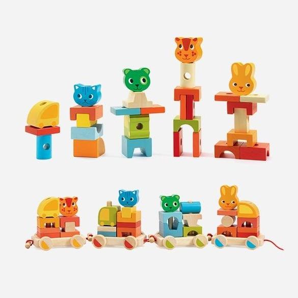 DJECO Arrastres Juego de arrastre Crearoule DJ06315