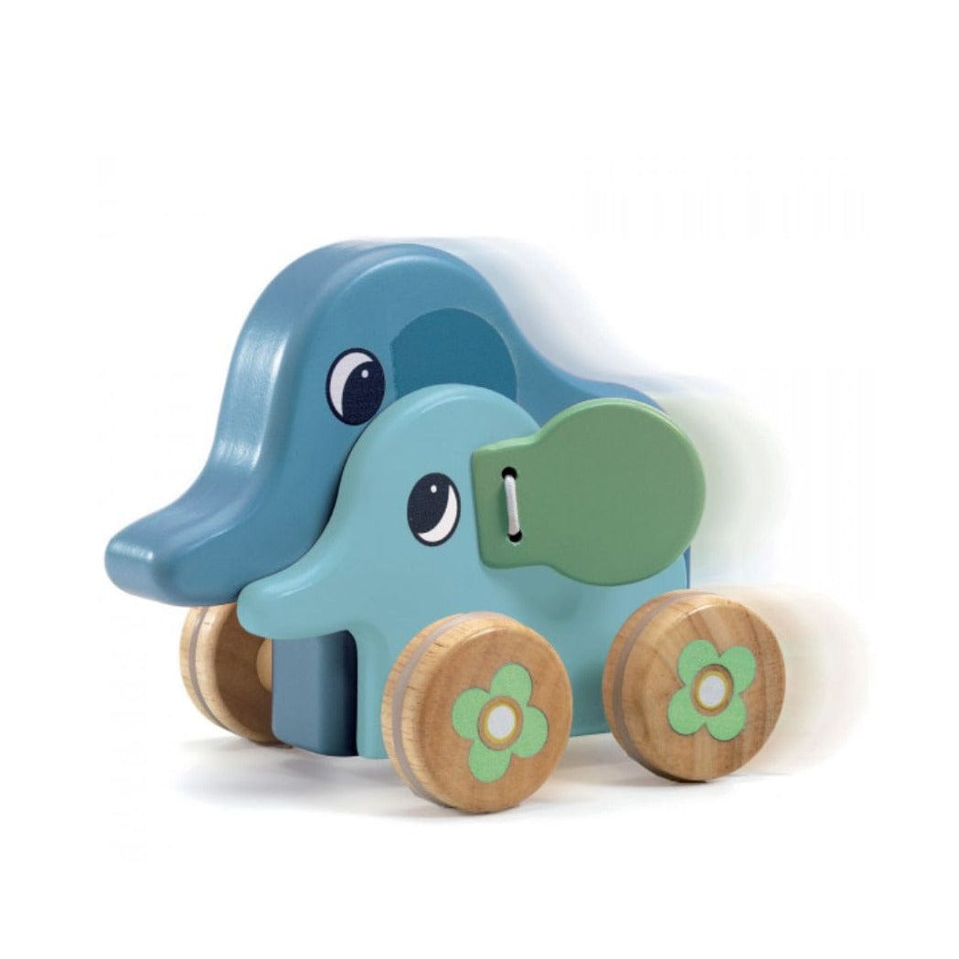 DJECO Arrastres Juego de Arrastre Elefantes PitiSing DJ06466