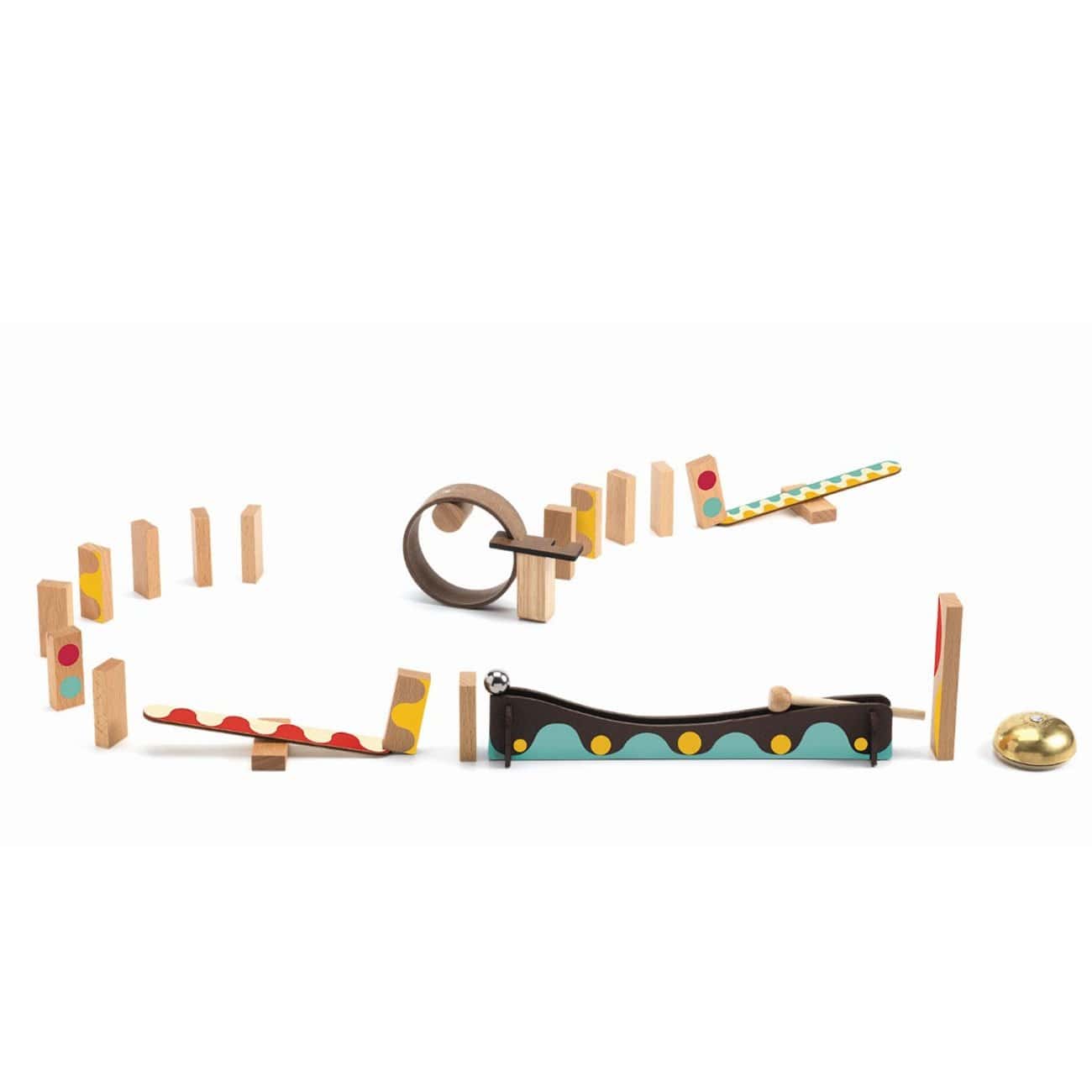 DJECO Bloques y Construcción +5 Juego de acción y reacción Zig and Go 28 piezas - Djeco DJ05640