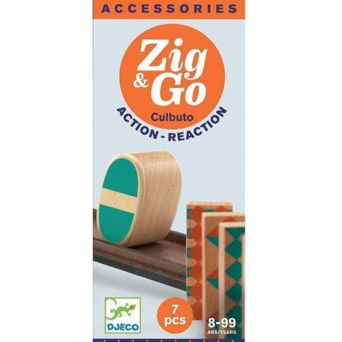 DJECO Bloques y Construcción Juego de acción y reacción Zig and Go Culbuto 7 piezas - Djeco DJ05648