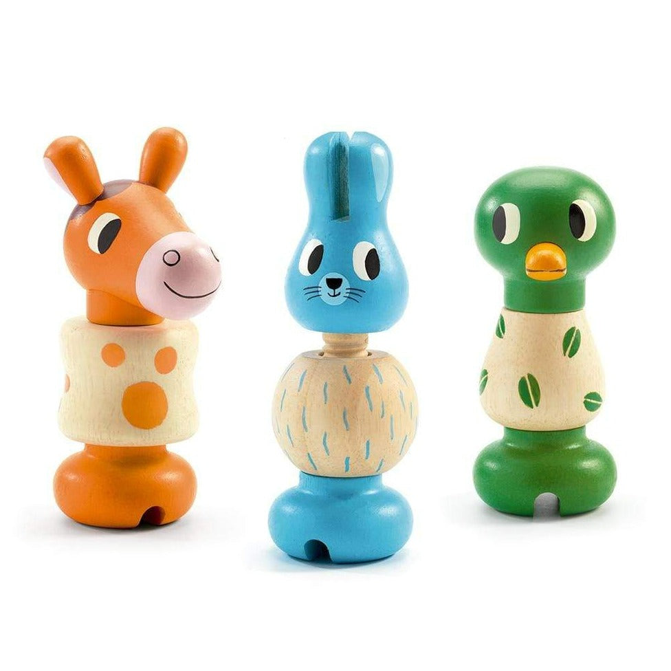 DJECO Destreza y Habilidades +1 Juego de Atornillar Rodanimo DJ06312