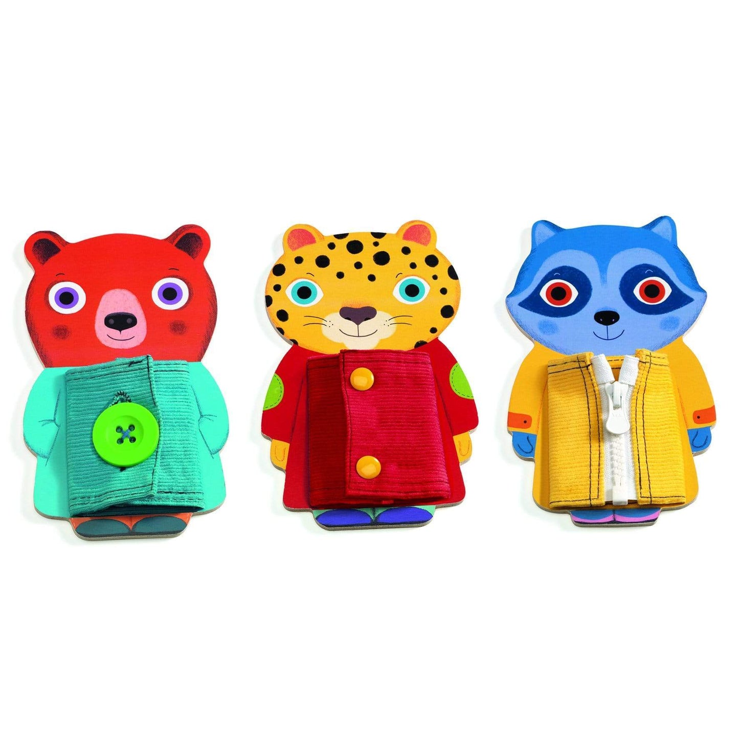 DJECO Destreza y Habilidades +3 Juego de madera Ziptou, motricidad - Djeco DJ01663