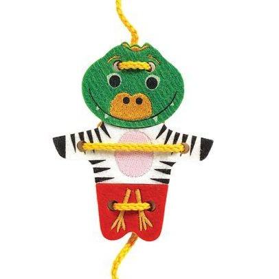 DJECO Destreza y Habilidades Juego  de Enlazar - Feltimix DJ01669