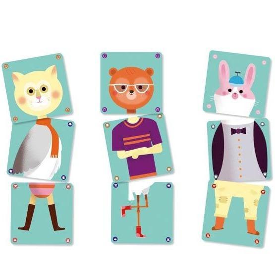 DJECO Juegos de mesa Juego de cartas Animomix DJ05146