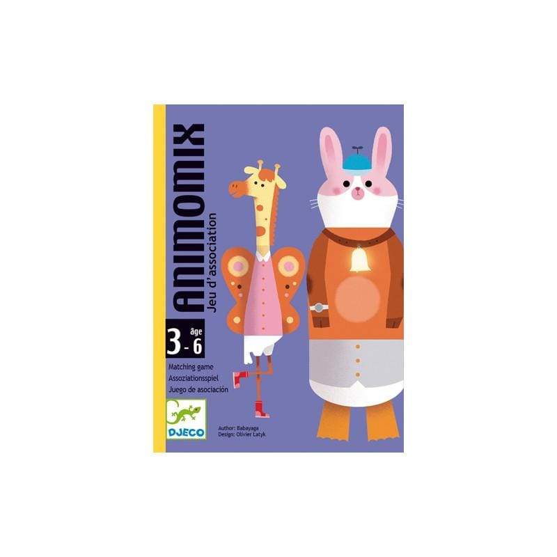 DJECO Juegos de mesa Juego de cartas Animomix DJ05146