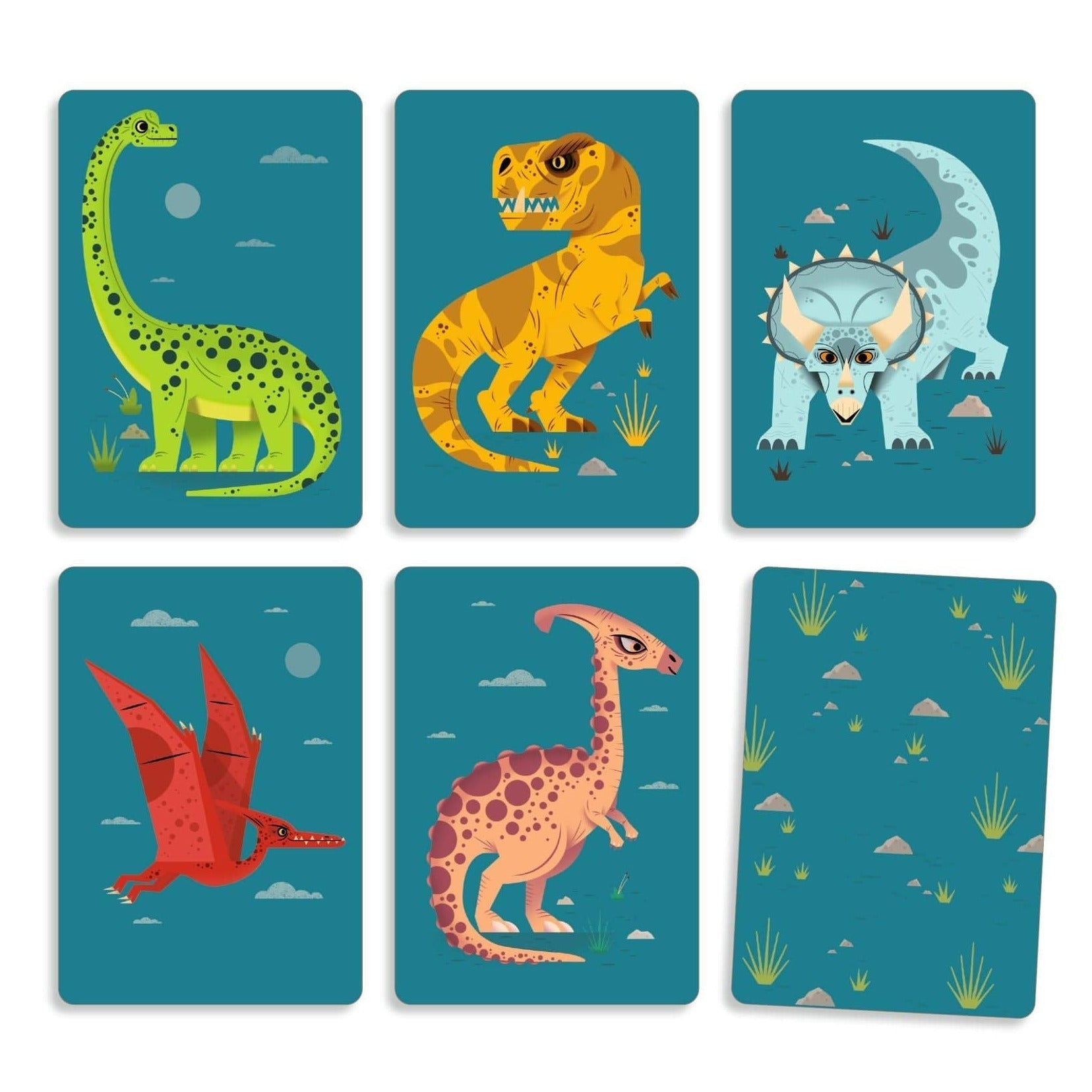 DJECO Juegos de mesa Juego de Cartas Dinosaurio DJ05188