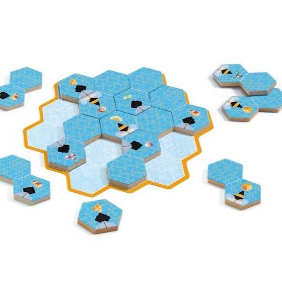 DJECO Juegos de mesa Juego de táctica Bee Logic DJ08548
