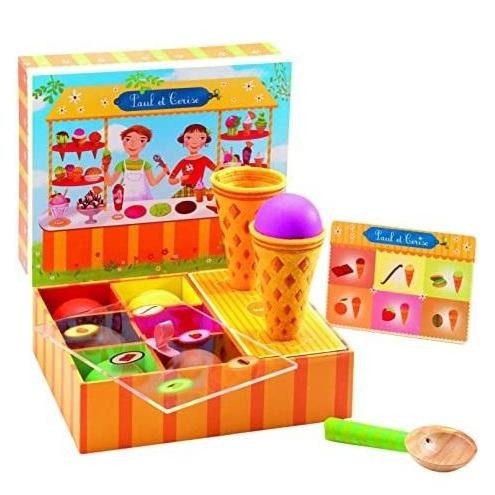 DJECO Juegos de roles Set puesto de helados Paul & Cerise DJ06611