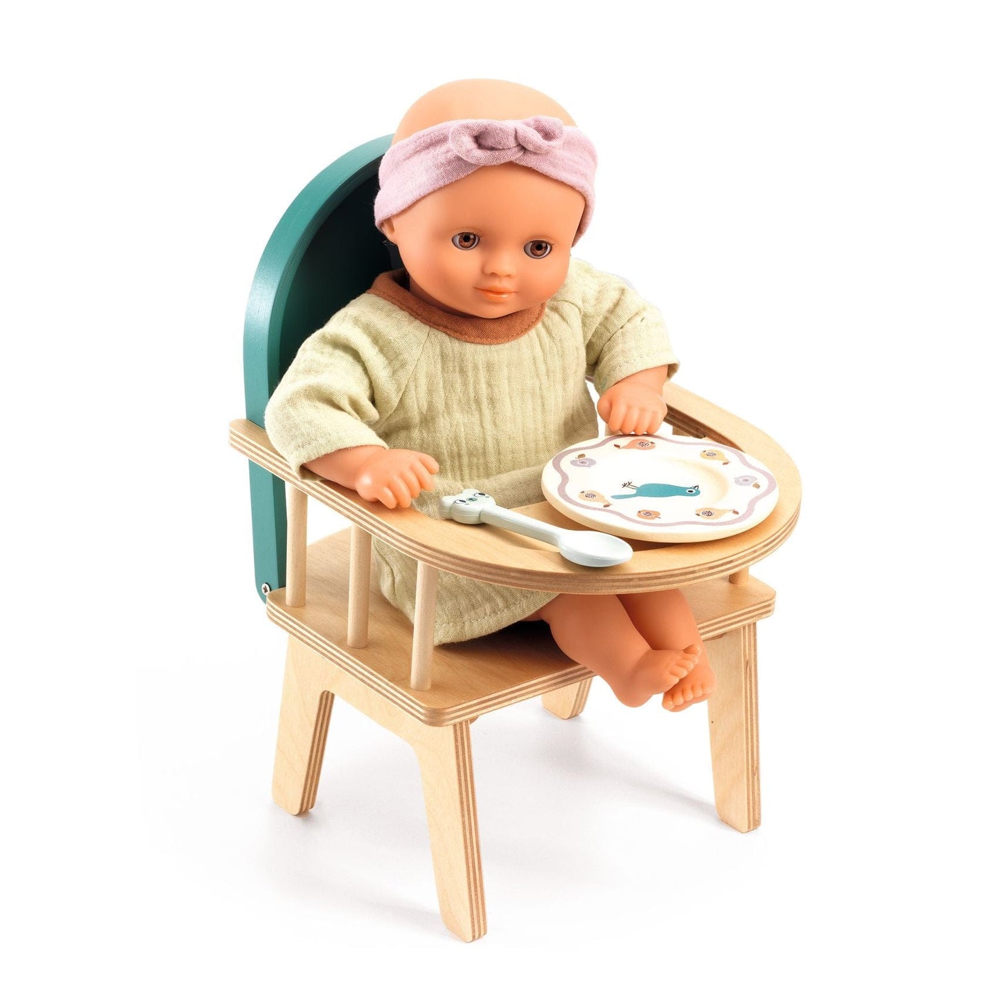 DJECO Juegos de roles Silla de comer para muñecas Pomea DJ07856