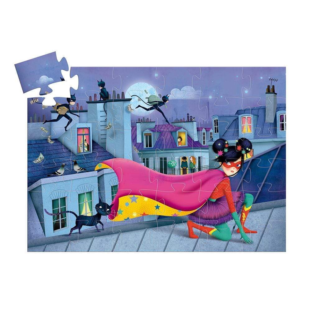 DJECO Puzzles y encajes +3 Puzzle Super Estrella 35 piezas DJ07226