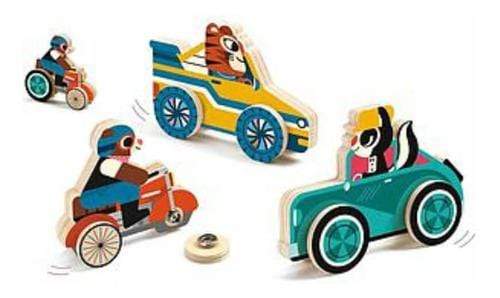 DJECO Puzzles y encajes Juego de manipulacion clip'n' Roll DJ01673