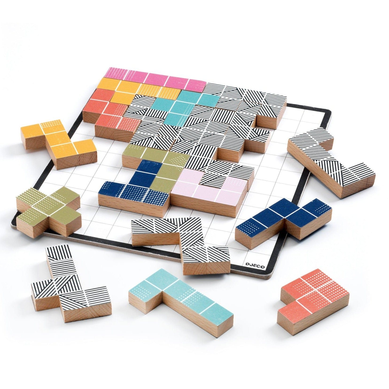 DJECO Puzzles y encajes Juego de táctica Polyssimo Challenge DJ08493