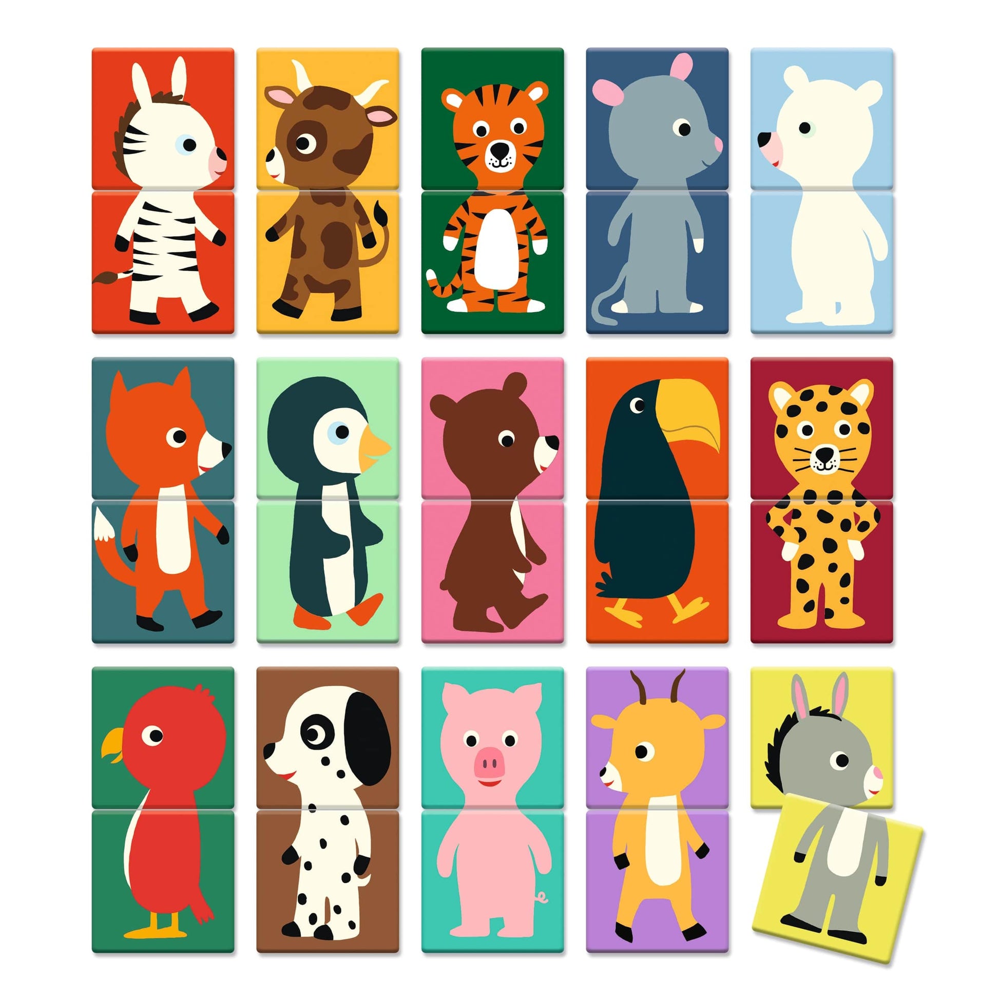 DJECO Puzzles y encajes Juego Puzzle Memo Animo DJ08126