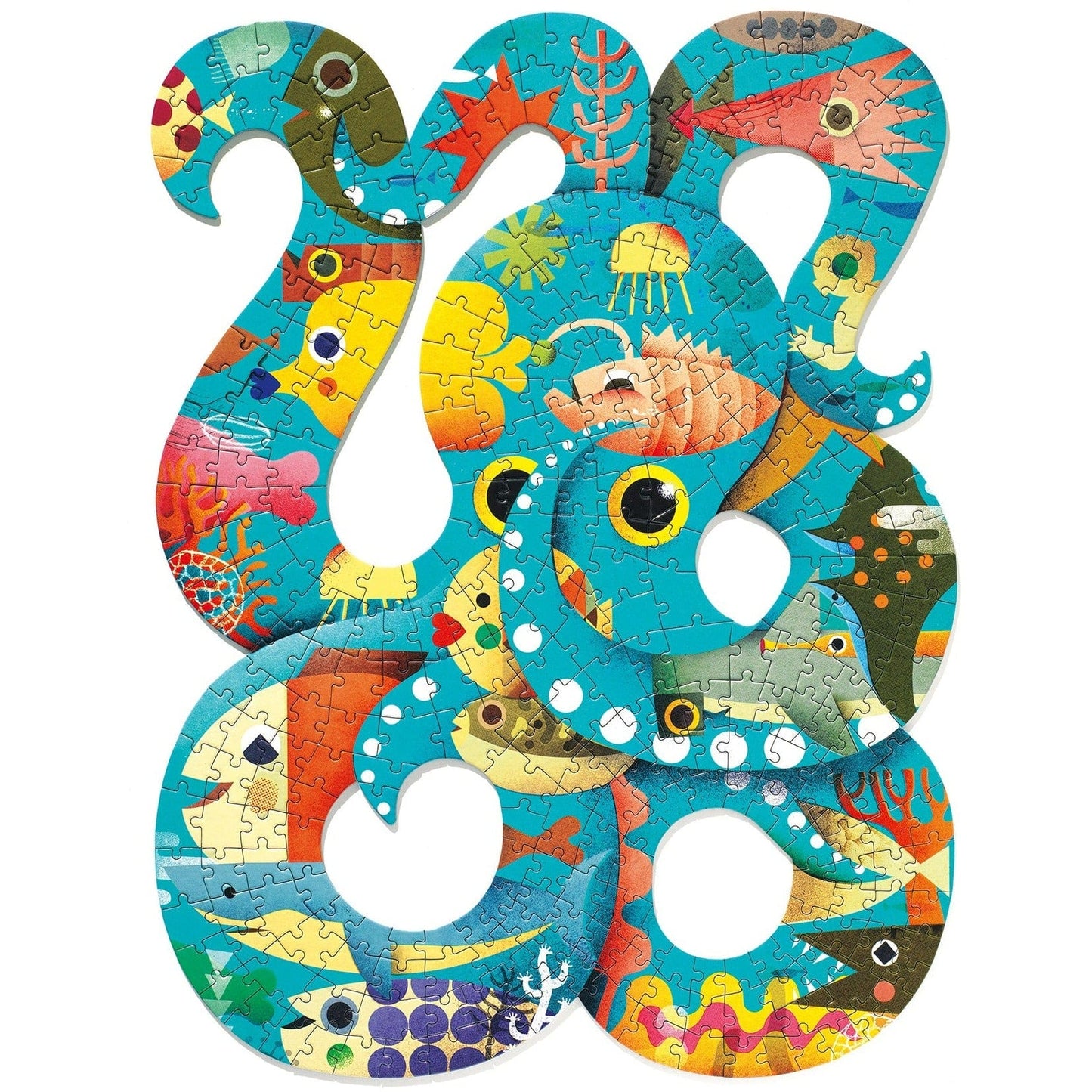 DJECO Puzzles y encajes Puzzle Art Pulpo 350 piezas DJ07651